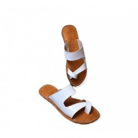 Comfortable sandal in handcrafted natural leather