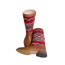 Bottes en vrai cuir haute...