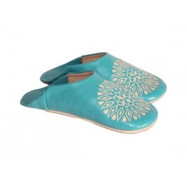 Babouche femme en cuir...