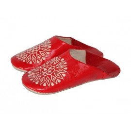 Babouche femme en cuir...