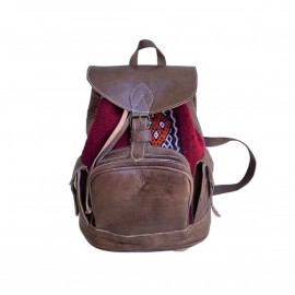 Sac à dos en cuir véritable...