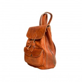 backpack in real leather...