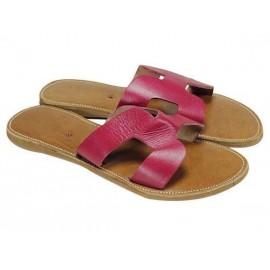 Sandale en cuir naturel...