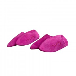 Babouche Femme en Daim Rose...