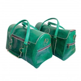 Set aus 2 dunkelgrünen...