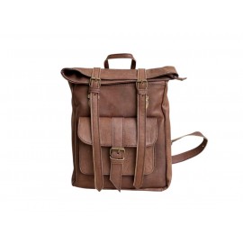 Mochila quadrada de couro...