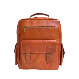 Sac à Dos Cognac en Cuir...