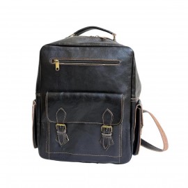 Sac à Dos Noir en Cuir...