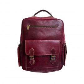 Sac à Dos Bordeaux en Cuir...