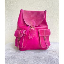 Rucsac Roz din Piele...