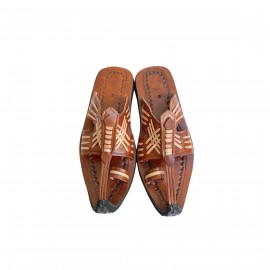 Bruna Gladiatorsandaler i...