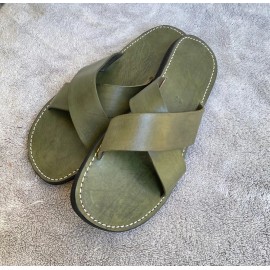 Herren Sandalen Khaki Grün...