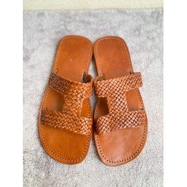 Herren Sandalen Cognac aus...