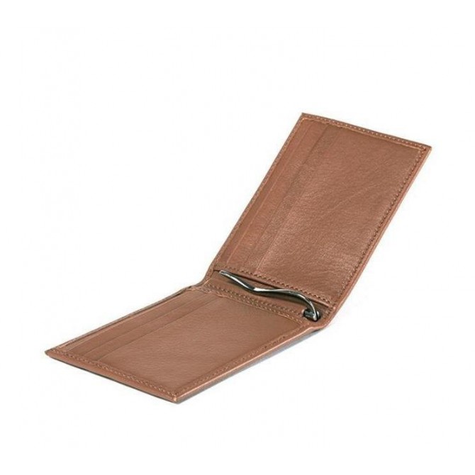 Portefeuille Lancaster En Cuir Véritable Marron - Fait Main - Occasion Très Bon état