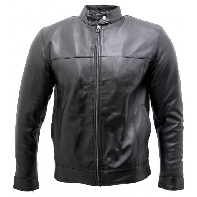 Genuine leather jacket high quality finish - cuiroma
