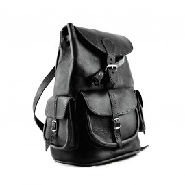 Schwarzer Rucksack aus...