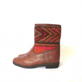 Echtlederstiefel mit Kelim...