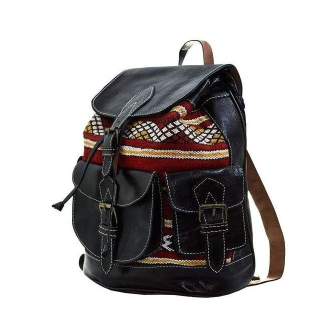 Sac à Dos Vintage En Cuir Véritable - Fait Main, Style Rétro Et Spacieux