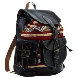 Real leather genuine backpack Handicraft Morocco