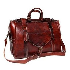 genuine leather travel bag