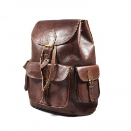 Leder und Kelim Rucksack