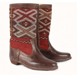 Genuine Leather Boots with...