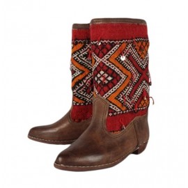 Genuine Leather Boots with...