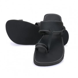 Sandale en cuir naturel...