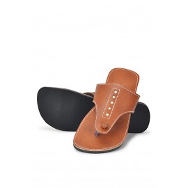 Sandale en cuir naturel...