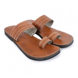 Sandale en cuir naturel...