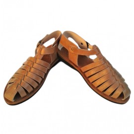 Sandale en vrai cuir haute...