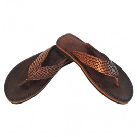 Sandale artisanale en cuir...