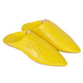 Babouche pointu en cuir