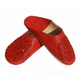 genuine leather slipper