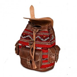 Morocco natural leather backpack