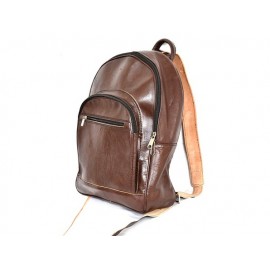 Leather backpack for travel