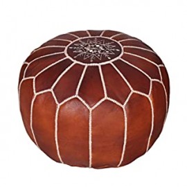 Echtlederhocker Braun