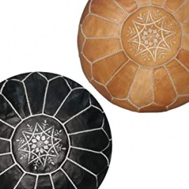 Ensemble de deux poufs en...