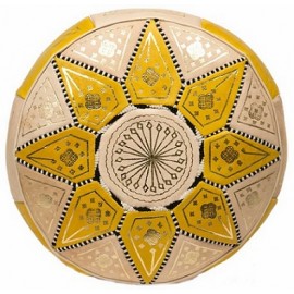 Pouf en cuir véritable...