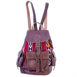 Mochila de couro genuíno...