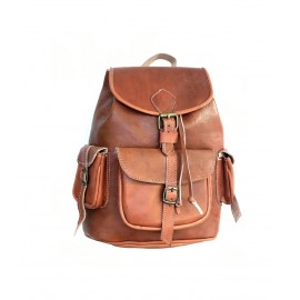 Morocco natural leather backpack