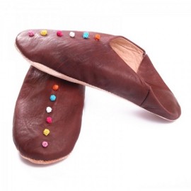 Hantverk Marocko läderslippers