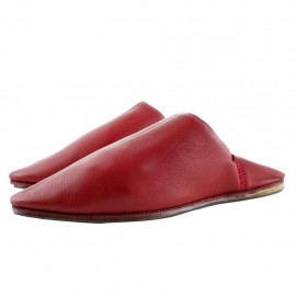 Red handmade slipper