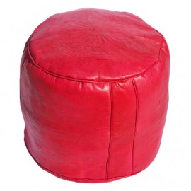 Tabouret Rouge en vrai cuir...