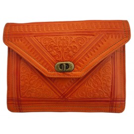 Large handmade leather wallet