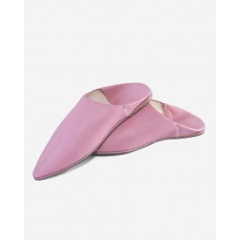 Damtofflor i äkta läder