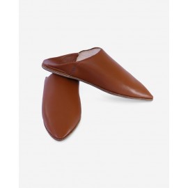 Käsintehty ruskea babouche