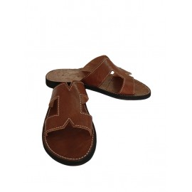 Fashion sandal in real leather