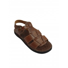 sandal med dragkedja i äkta...