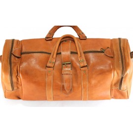 Handcrafted leather travel bag